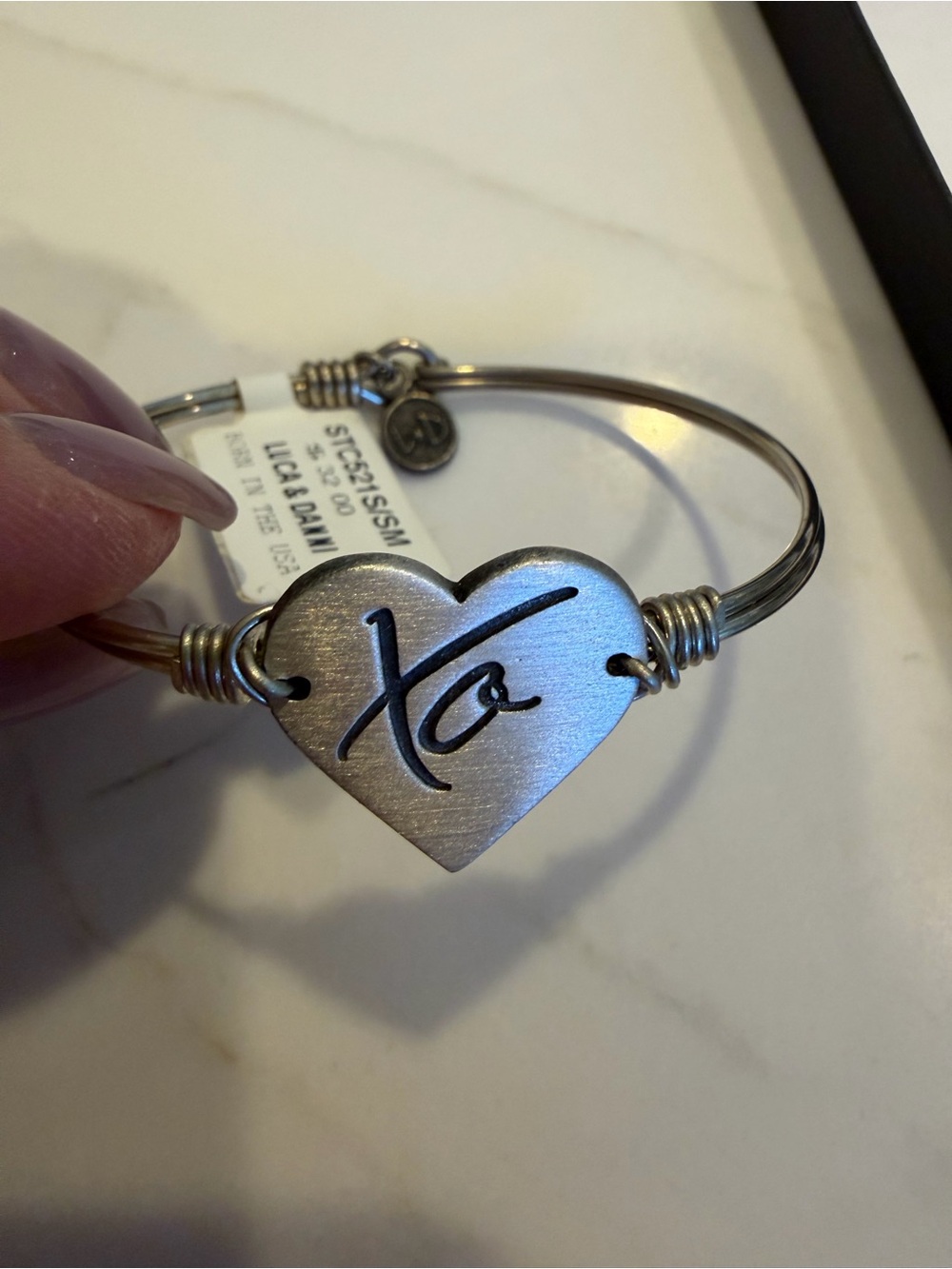 Luca & Danni XO Heart Bracelet “I Love Us” New in Box